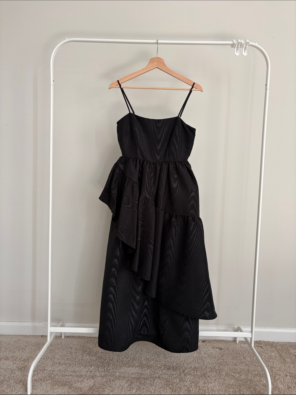 Kate Spade x Target Tiered Ruffle Midi Dress Black XS